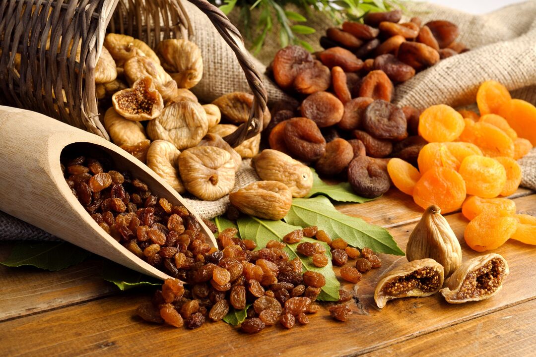 dried fruit to increase activity