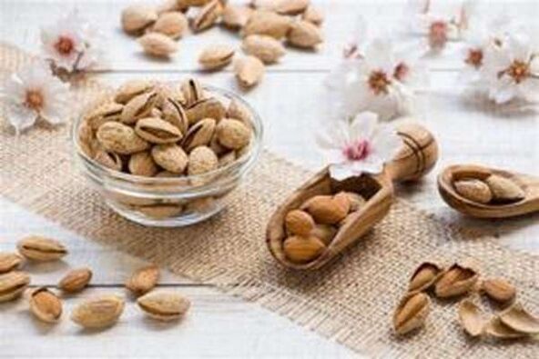 Almonds affect the strength well